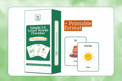 Simple 2-6 Letter Words in Yoruba Flashcards